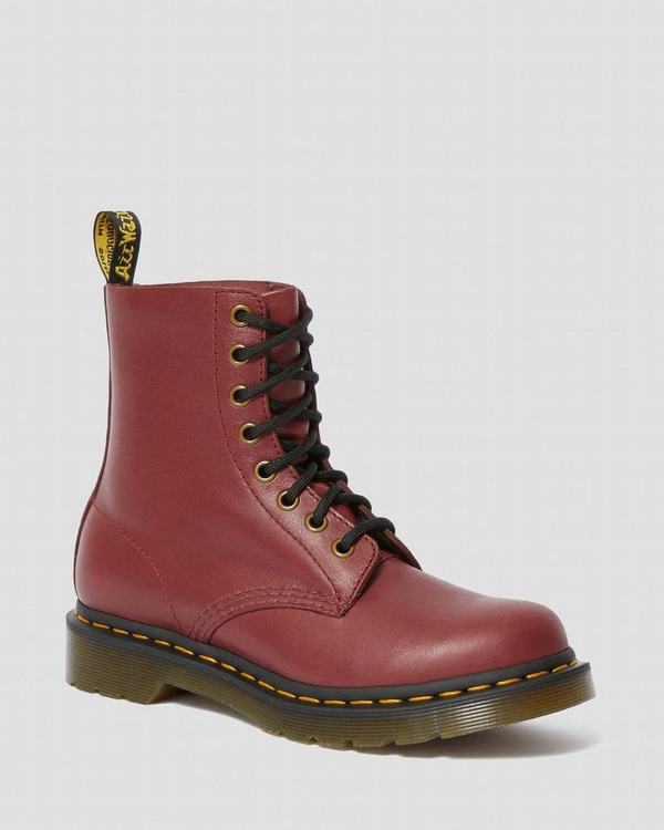 Dr Martens Dámské Kotníkové Boty 1460 Pascal Wanama Červené, CZ-874069